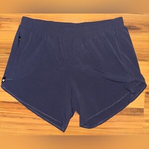 Oiselle Women’s Running Shorts Navy Blue Stretch Lined Athletic Activewear